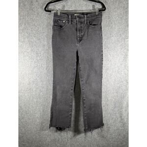 Madewell Jeans Womens 28 Cali Demi Boot Gray Black Wash‎ Denim Mid Rise
